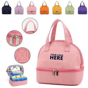 Sac isotherme pour le déjeuner pour femmes/hommes, sac isotherme réutilisable, boîte à lunch de style tendance - Product Image 1