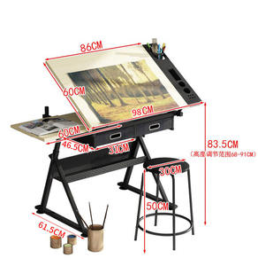 <span class=keywords><strong>Table</strong></span> à <span class=keywords><strong>dessin</strong></span> <span class=keywords><strong>professionnelle</strong></span> inclinable de haute qualité en gros - Product Image 5