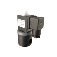 Vanne solénoïde en plastique 2/2 voies série 2CR, 1/8 po, 0-8 bars, PVC, DC24V, filetage G, joints FKM, AC220V