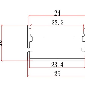 New Product 25*15 <b>Led</b> <b>Strip</b> Profile Linear <b>Light</b> Aluminum Profiles for Cob <b>Led</b> <b>Light</b> <b>Strip</b> Housing Channel 8ft Long Customizable - Product Image 6
