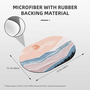 Absorbant séchage rapide abstrait minimaliste tapis <span class=keywords><strong>de</strong></span> salle <span class=keywords><strong>de</strong></span> <span class=keywords><strong>bain</strong></span> tapis montagne et <span class=keywords><strong>soleil</strong></span> ovale <span class=keywords><strong>bain</strong></span> paillasson - Product Image 2