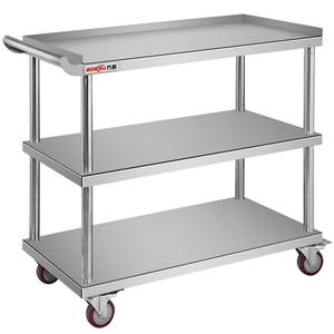 Stainless Steel Emergency Medical Surgical Instrument <strong>Trolley</strong> Hospital <strong>Dressing</strong> Cart Medicine-Delivery Cart for Sales - Product Image 4