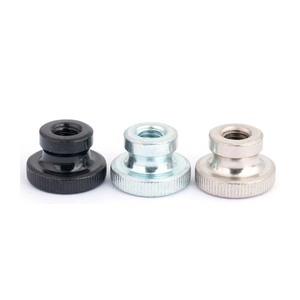 Zinc Plated M8 M10 Round Hand Adjusted Knurled Thumb Nut Through Hole Blind Tighten Nut - Product Image 2