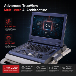Système d'échographie Doppler couleur portable professionnel médical numérique C6pro-02 Advanced Trueview - Product Image 3