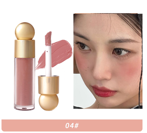 Le fard à joues en poudre liquide n'a pas de sensation de poudre, maquillage nu naturel, eau bouillie blanche, gonflement rouge, couleur durable - Product Image 2