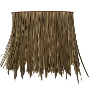 Wide leaves synthetic fireproof thatch roof tiles