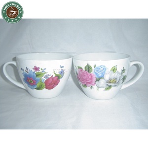 Taza <span class=keywords><strong>de</strong></span> porcelana para <span class=keywords><strong>desayuno</strong></span>, tazón <span class=keywords><strong>de</strong></span> cerámica con logotipo personalizado, tazón <span class=keywords><strong>de</strong></span> sopa <span class=keywords><strong>de</strong></span> color marrón, azul y amarillo <span class=keywords><strong>de</strong></span> gran capacidad con mango completo - Product Image 5