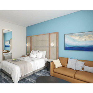 Juegos de Dormitorio Comerciales para Hoteles, Muebles Modernos de Madera de Roble Macizo, Ecológicos, Garantía de 4 Años, Solución Personalizable para Proyectos Hoteleros - Product Image 2