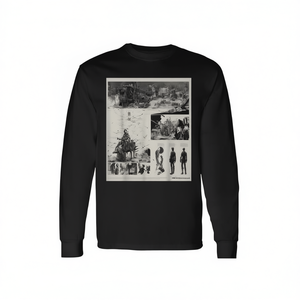 T-shirt a maniche lunghe Game End Credits, unisex, taglia media per adulti, stampa grafica nera - Product Image 2