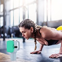 Çin marka su bardağı kılıf çanta 40oz 30oz Tumbler kolu ile çalışan su şişe çantası kartları için, tuşları, telefon
