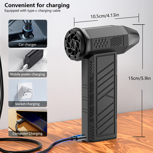 Draagbare 13000RPM Power Jet Droogblaas Mini Super Jet Blower Luchtblazer Mini Ventilator Blaasdroger voor Autoreiniging BBQ - Product Image 3