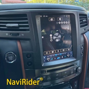 Lecteur multimédia vidéo pour voiture avec écran Tesla Android 13 pour Lexus LX570 LX 570 2007-2015, autoradio, GPS, navigation, CarPlay sans fil - Product Image 1