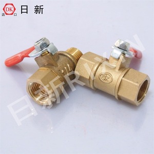 Brass Ball Valve 1/4 In Threaded Manual Water Air Control Red Handle Industry Use - Product Image 4