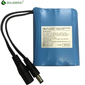 KC CB certificado 18650 Li-ion 2200mAh bateria de iões de lítio 12V pacote de baterias de 11.1V 10.8V 12.6V