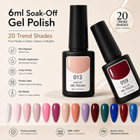 Kits de vernis à ongles en gel magnétique personnalisés 160 couleurs 6ml sans HEMA ni TPO, à séchage UV LED, pour salon, vente en gros, OEM ODM, Art des ongles