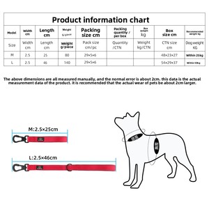 רצועת כלבים קצרה ועבה, ללא אפשרות נסיגה, לאילוף כלבים בינוניים-גדולים, בצבע אחיד, סיטונאי - Product Image 3