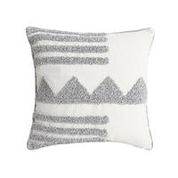 Housse de coussin Innermor de luxe européenne tissée à rayures, tuftée, avec pompons, macramé, géométrique, pour la décoration de la maison, lit, canapé, hôtels