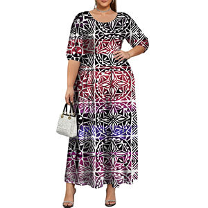 Nuevo Vestido Maxi de Estilo Vintage para Mujer, Manga Corta, Verano, <span class=keywords><strong>Fiesta</strong></span>, Poliéster, Casual, Elegante - Product Image 5