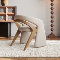 Silla Individual de Estética Minimalista - Nuevo Estilo Zen Chino, Diseñada para Salón de Té, Boutique, Ideal para Sala de Estar/Habitación Principal