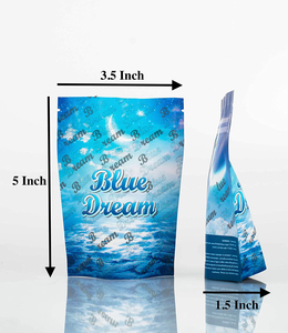 Best Price Blue Dream 3.5g Candy Custom Printed Food Mylar Bags Print Plastic Bag Plastic Packing Bag - Product Image 3