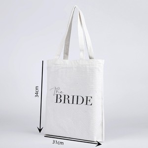 Bolsa de Lona para Novia, para Regalo de Boda, Despedida de Soltera, Bolsa de Compras, Recuerdo Personalizado para Damas de Honor - Product Image 5