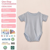 Combinaison bébé personnalisée sans boutons ni pressions, pyjama en bambou, robe facile et facile à changer pour nouveau-né, vêtements en bambou
