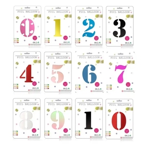 Decoración de fiesta inflable, tarjeta de papel de embalaje de aluminio, número de globo de aluminio de 16 pulgadas, gran oferta - Product Image 2