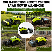 Tondeuse à fléaux professionnelle 800 mm RC intégrée, télécommandée, diesel, pour ferme, tout-terrain, coupe-herbe