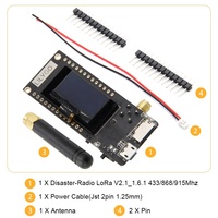 LILYGO TTGO Radio Anti-Catastrophe LoRa V2.1_1.6.1 Module ESP32 433/868/915Mhz Écran OLED 0.96 Pouces Communication WIFI Réseau