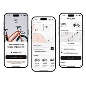 Application de location de vélos : louez des vélos près de chez vous, ouvrez le vélo avec votre télé<span class=keywords><strong>phone</strong></span>, suivez vos trajets, payez en toute sécurité et profitez d'une utilisation de vélo sans tracas. - Product Image 1
