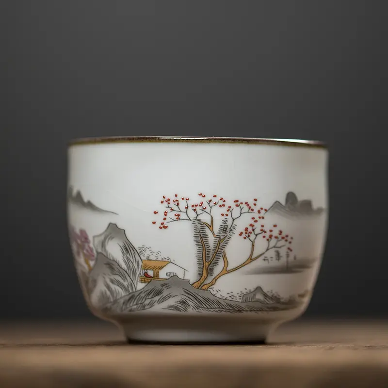 Kkmoon — tasse à thé en céramique, tasse cadeau de maître ju xiang, à thé Kung Fu, tasse simple