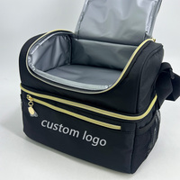 Sac isotherme de pique-nique portable en polyester réutilisable avec logo personnalisé Evercredit, isolation thermique pour les aliments