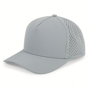Casquettes de baseball imperméables personnalisées de haute qualité, perforées au laser, avec trous d'aération, pour le golf et le transport de marchandises, vente en gros - Product Image 2