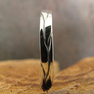 Q937 <b>Silver</b> <b>Wedding</b> <b>Band</b> Minimalist Unisex Ring For <b>Wedding</b> Occasion Fine Jewelry - Product Image 3