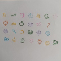 26 timbres lettres auto-encreurs animaux tampons ronds en caoutchouc tampons numérotés en plastique pour enfants