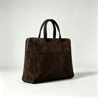 Sac à bandoulière en cuir suédé pour homme, fabriqué en usine, pour ordinateur portable, sacoche de bureau, sac de travail, sacoche pour ordinateur portable