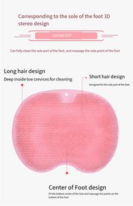 Bade körper bürste Fuß rücken <span class=keywords><strong>massage</strong></span> kissen Silikon Peeling rutsch festes Bade kissen mit Saugnapf - Product Image 5