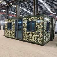 Maison préfabriquée prête à l'emploi, conteneur pliable extensible de 20 pieds ou 40 pieds, villa préfabriquée de 2, 4 ou 5 chambres, maison portable