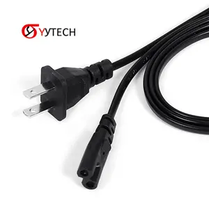 SYYTECH kabel konektor kabel daya AC 2 Pin kawat Adaptor konsol Game untuk PS2 PlayStation 3 Aksesori Game