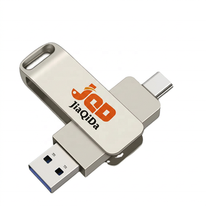 แฟลชไดรฟ์โลหะแบบหมุนได้ 2-in-1 ความเร็วสูง ชนิด Type-C OTG USB ความจุหลากหลาย รับทำโลโก้ ของขวัญส่งเสริมการขายใหม่ล่าสุด - Product Image 1