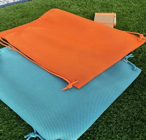 Factory Price Custom logo Mesh Bag Nylon <b>Draw</b> String <b>Storage</b> Bag Sandwich Mesh Drawstring Bag - Product Image 4