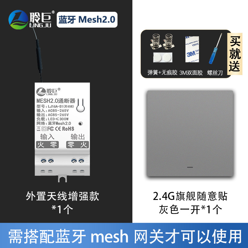 โมเดล 1 รุ่นปรับปรุง + สวิตช์ทางเดียวสีเทารุ่นเรือธง 1