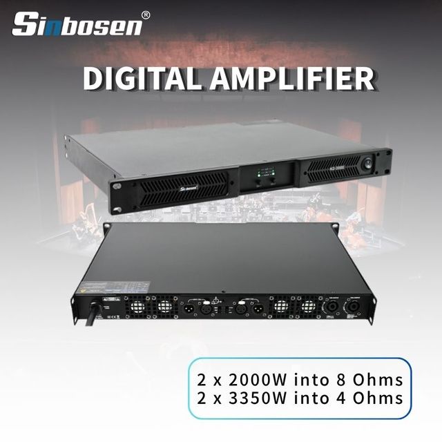 Sinbosen High Power 2000W 2-channel Digital Audio Professional Stage Power Amplifier