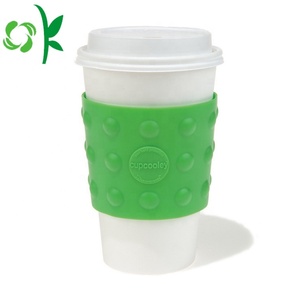 Oksilicone Durable Custom Printed Silicone Coffee Tea <strong>Cups</strong> and Saucers Design Style Protector Glass Bottle Sleeve Personalized - Product Image 4