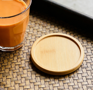 Cross-Border Luxury <b>Bamboo</b> Wood Coaster Sets DIY Mosaic Square Pad Base Wholesale Low Prices High-End Dining <b>Table</b> Feel. - Product Image 3
