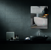 MIRROH.AI Miroir Intelligent Étanche 21,5'' Android 11 avec Haut-parleur Bluetooth et Interrupteur Tactile Lumineux – Idéal pour Hôtels, Salons et Maisons Intelligentes