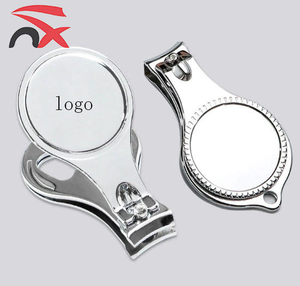 Logo personnalisé Fournisseur professionnel Vente en gros Ciseaux coupe-ongles en acier inoxydable Porte-clés - Product Image 1