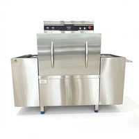 Lave-vaisselle commercial automatique continu de 1,6 m pour restaurant, cantine, cuisine de restauration rapide
