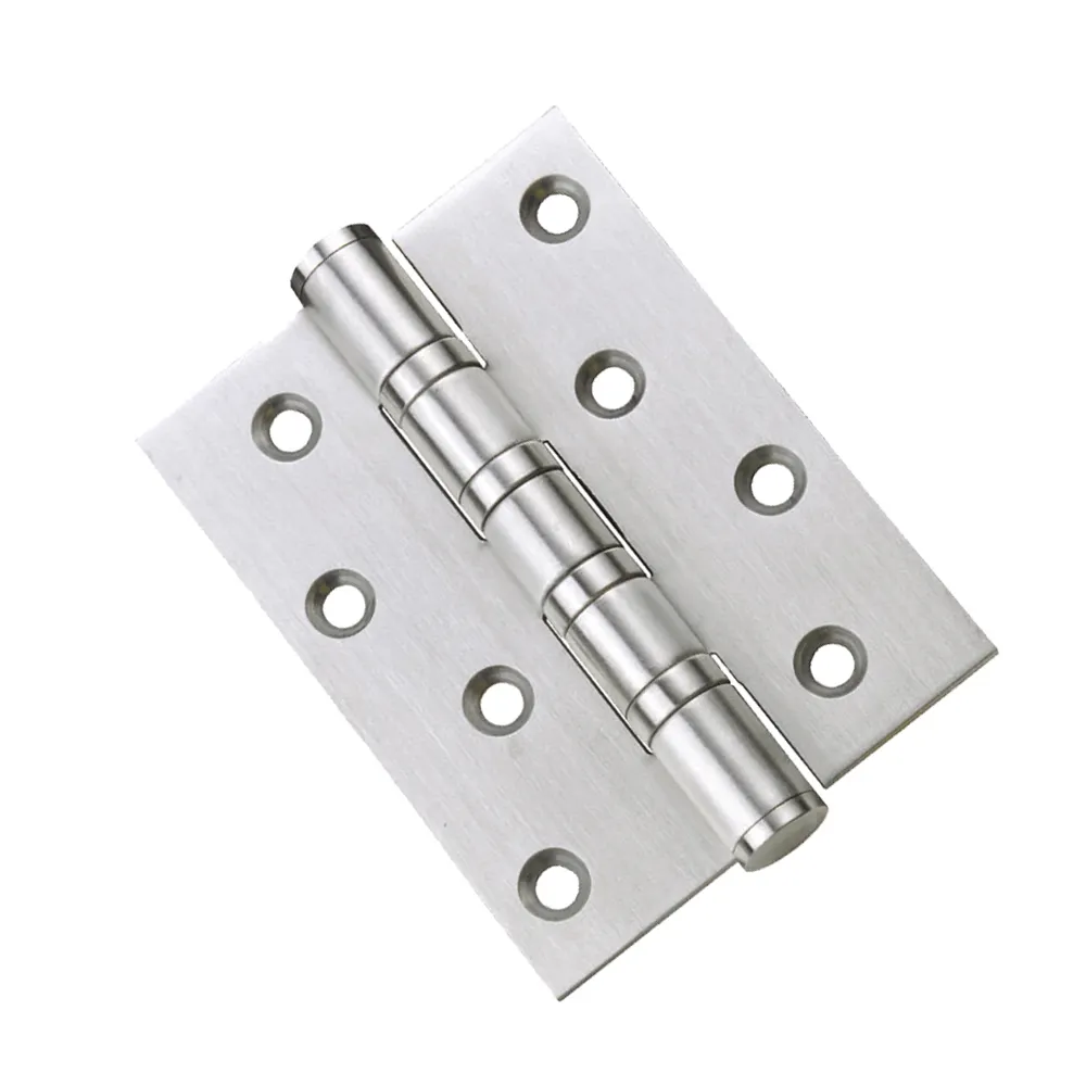 Cheap price satin flat 4 5 inches 4BB axis stainless steel door hinge