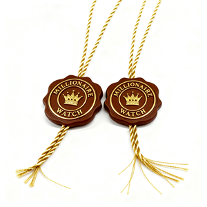 Étiquette <span class=keywords><strong>suspendue</strong></span> personnalisée de haute qualité pour <span class=keywords><strong>tablette</strong></span>, avec logo de marque en relief, cordons noirs, ficelle en plastique, étiquette de scellement durable pour chaussures - Product Image 1